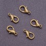 Karabiner-Verschluss, Länge 16 mm, bronzefarben (Packung 10 Stück)