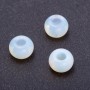 Pandora-Perle aus Mondstein 14×10 mm, Lochdurchmesser 5 mm