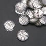 Broschenbasis mit Sieb-Form, Durchmesser 24 mm, Verpackung 48 Stück