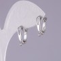 Ohrhaken für Ohrringe in Silberfarbe 17×5 mm