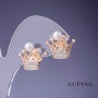 Ohrringe Xuping Krone 18x15 mm 18K-Vergoldung