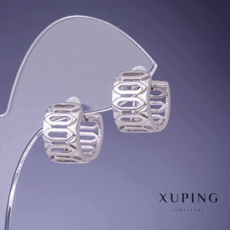 Xuping Ohrringe Rhodium 14x9 mm