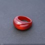 Ring aus natürlichem Karneol, Höhe 6,5–15 mm, Breite 4–8 mm, Durchmesser 19 mm