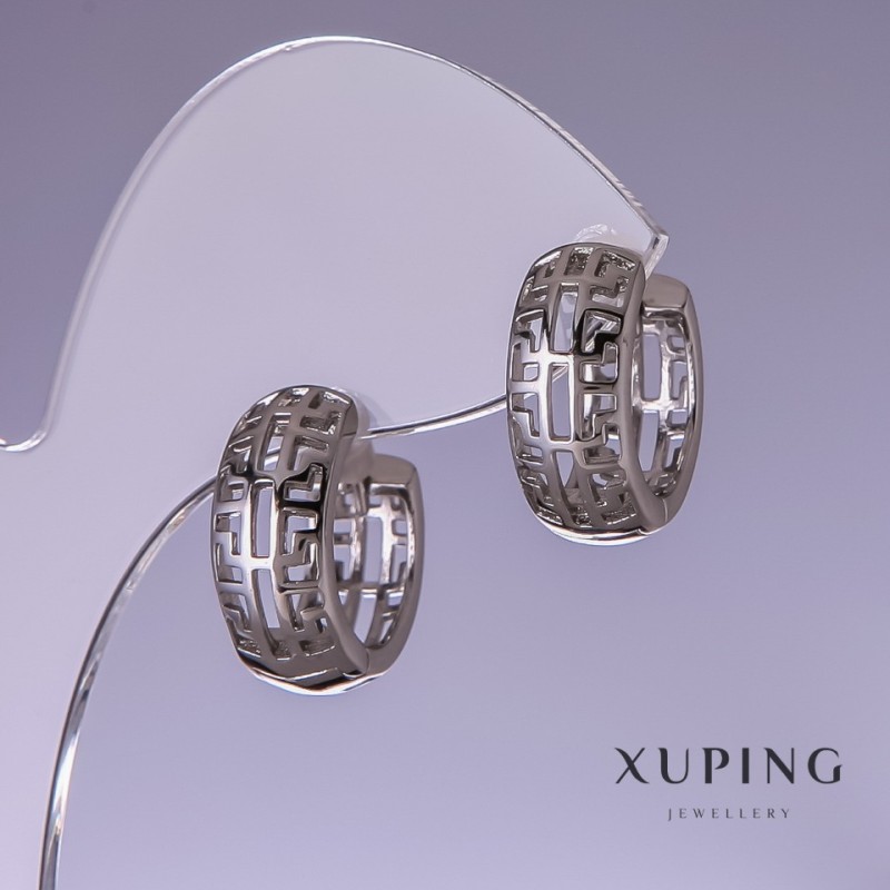 Xuping Ohrringe 16×8 mm rhodiniert
