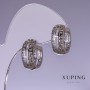 Xuping Ohrringe 16×8 mm rhodiniert