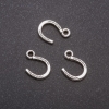 Anhänger Schmuckzubehör Hufeisen, Maße 10 x 14 mm, Verpackung 20 g ± 44 Stück