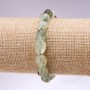 Armband aus Prehnit-Galttierung, Durchmesser 8×10 mm, Länge 18 cm, auf elastischem Band