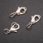 Karabiner-Verschluss 11×19 mm, silberfarbenes Metall