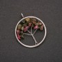 Anhänger «Baum des Glücks» aus Turmalin, Durchmesser 30 mm