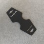 Schwarze Schmuckdisplayplatte 4×10 cm Kunststoff 200er-Pack