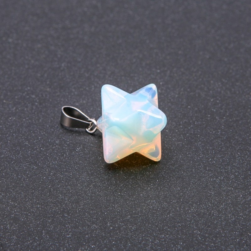 Anhänger Merkaba Mondstein 10×10 mm
