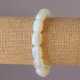 Armband Mondstein – Barrel-Perlen, 10×14 mm, Umfang 18 cm