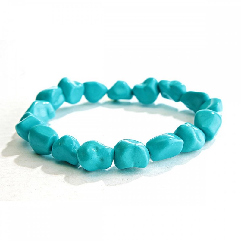 Elastisches Armband aus blauem Türkis „Galttung“