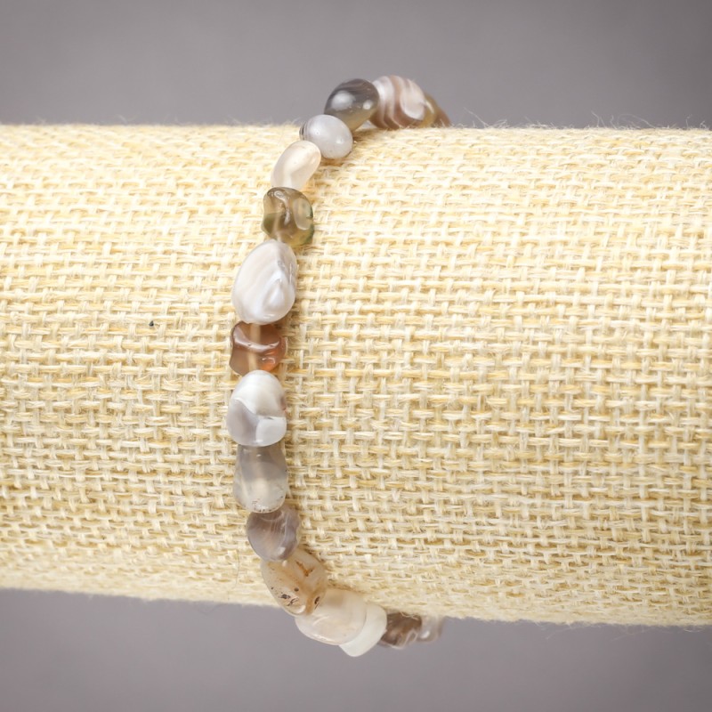 Armband aus Botswana-Achat auf Elastikband