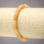 Armband auf elastischer Schnur aus gelbem Achat, glatte Rondellen, Durchmesser 6×3 mm+