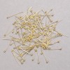 Schmuckzubehör – Kopfstifte mit Kugelkopf, zitronengoldfarbenes Metall, Länge 20 mm, 500 g
