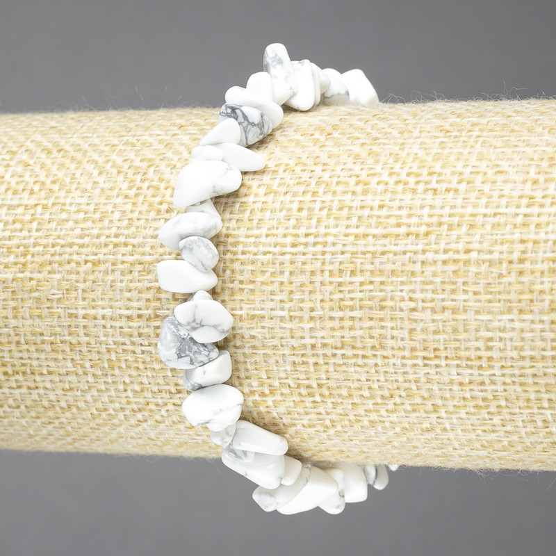 Armband aus Kaolinit-Krümel auf Elastikband, Durchmesser 6–8 mm+