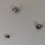 Magnetischer Verschluss für Schmuck, 8×13 mm, silberfarbenes Metall