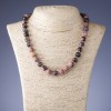 Kette aus Rhodonit, Perlen Ø 10 mm, Länge 46–48 cm