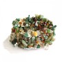 Elastisches Armband aus buntem Jaspis «Steinsplitter»