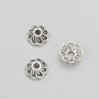 Endkappe, Metallfarbe Silber, Durchmesser 9 x 4 mm, Verpackung ±20 g, 64 Stück