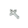 Anhänger Kreuz aus Hämatit, Durchmesser 30,5×44×4,5 mm