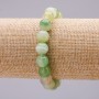 Elastisches Achatarmband mit glatten Kugeln 10 mm