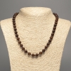 Kette aus natürlichem Granat, glatte Kugeln, Durchmesser ca. 6 mm, Länge 50 cm