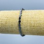 Hämatit-Kreuz-Armband, Durchmesser 6×4 mm, Länge 18 cm (Elastisches Armband)