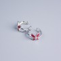 Kaf Xuping Rhodium mit roter Emaille „Schmetterling“